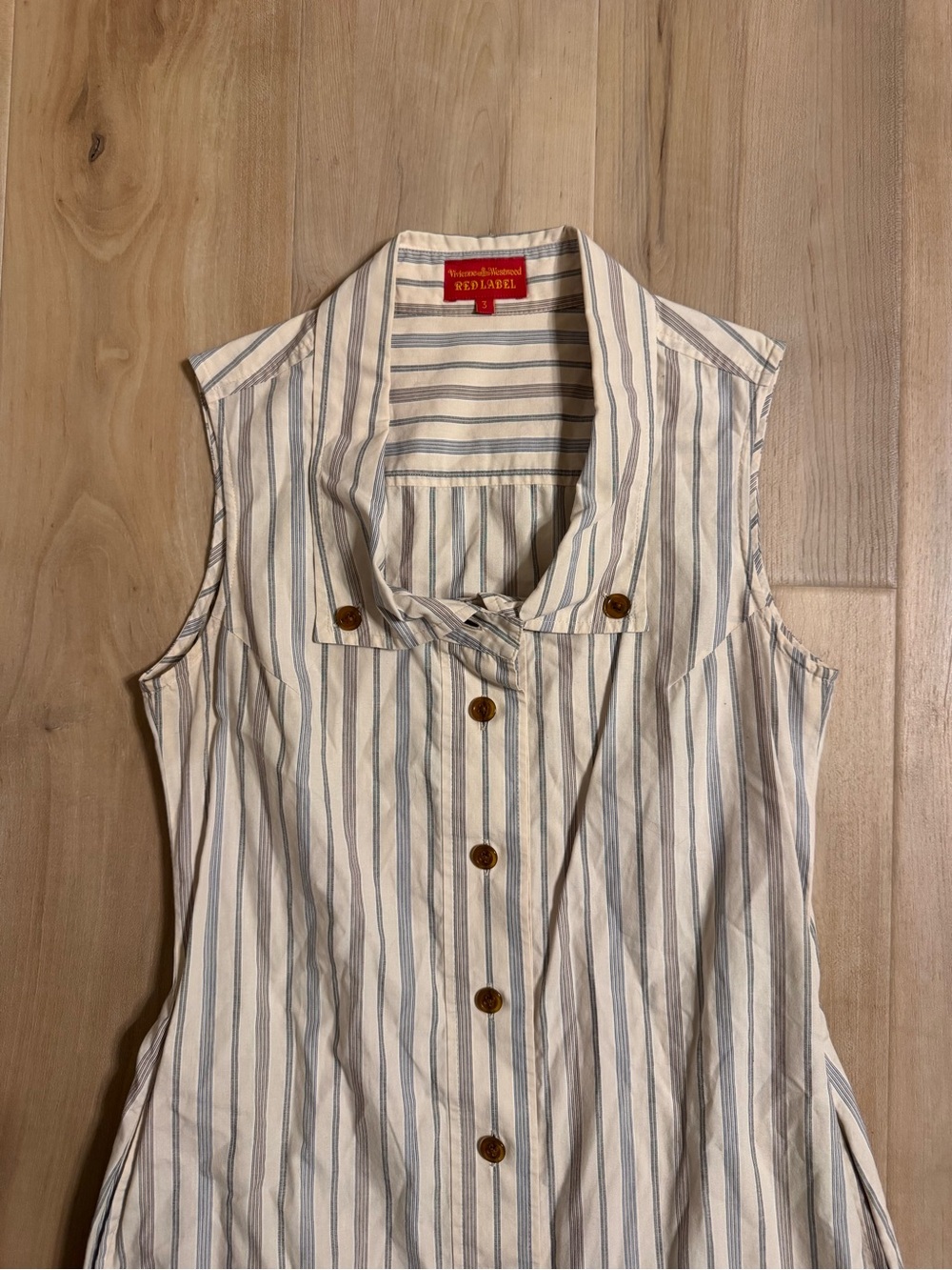 Vintage Vivienne Westwood Red Label Striped Button-Up Dress - Picture 4 of 9